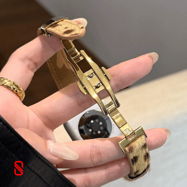 بند اپل واچ گوچی Gucci استایل پلنگی