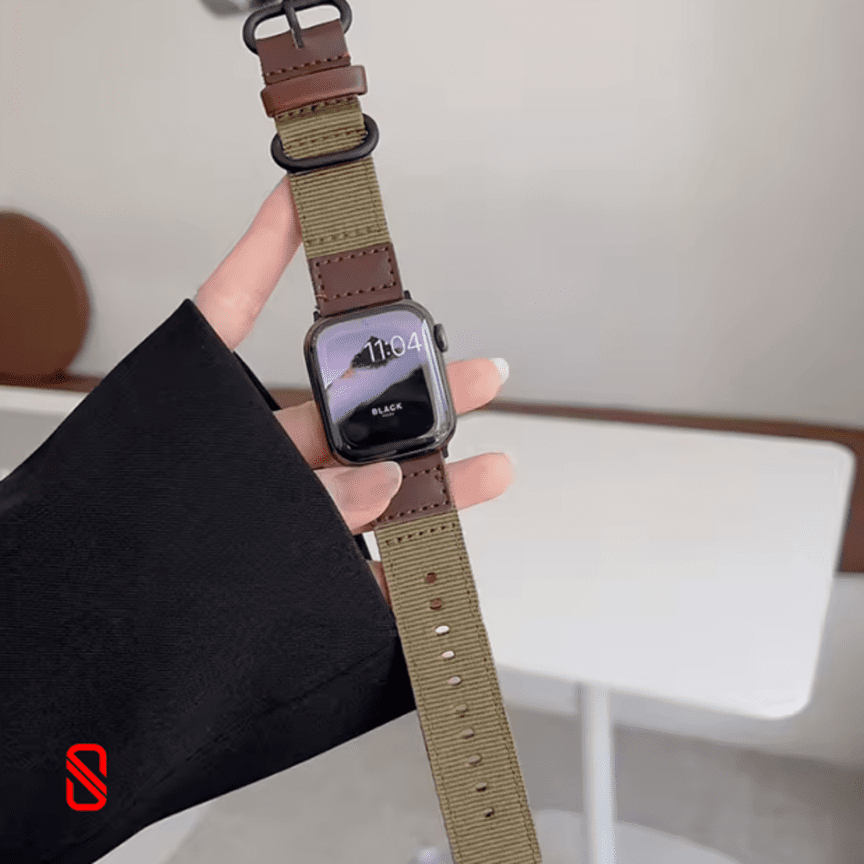 بند اپل واچ Leather & Nylon چرم و نایلون