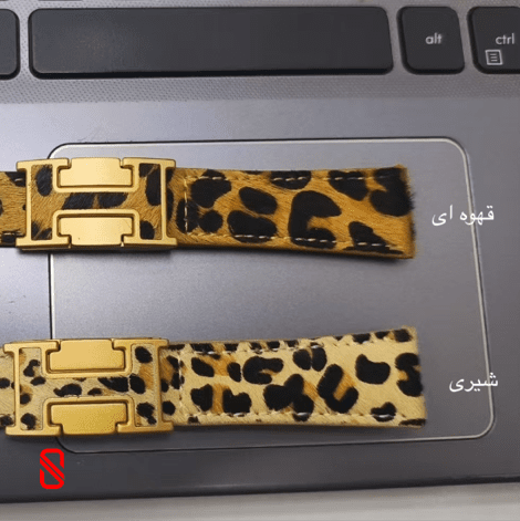 بند اپل واچ چرم قفل هرمس Hermes پلنگی