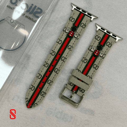 بند اپل واچ چرم گوچی Gucci زنبور