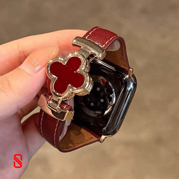 بند اپل واچ چرم قفل Van Cleef ون کلیف