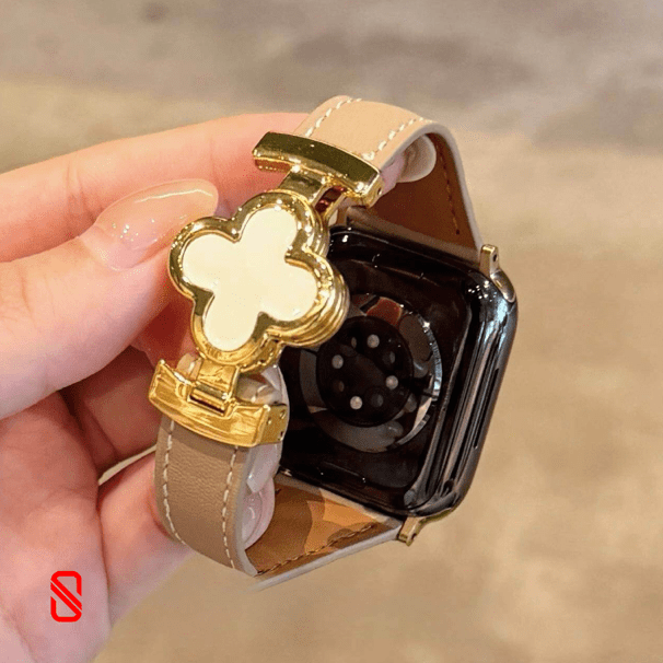 بند اپل واچ چرم قفل Van Cleef ون کلیف