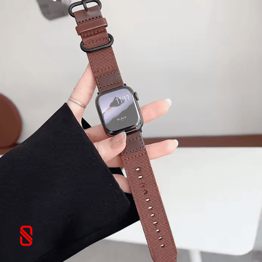 بند اپل واچ Leather & Nylon چرم و نایلون