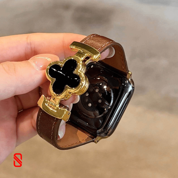 بند اپل واچ چرم قفل Van Cleef ون کلیف