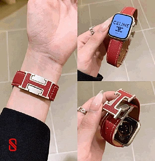 بند اپل واچ چرم قفل هرمس Hermes