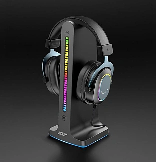 پایه شارژ و نگهدارنده هدفون پرودو Porodo Dynamic Sound Lighting Headphone Stand PDX528