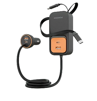 شارژر فندکی پورودو Porodo Enzo Multi-Port Car Charger