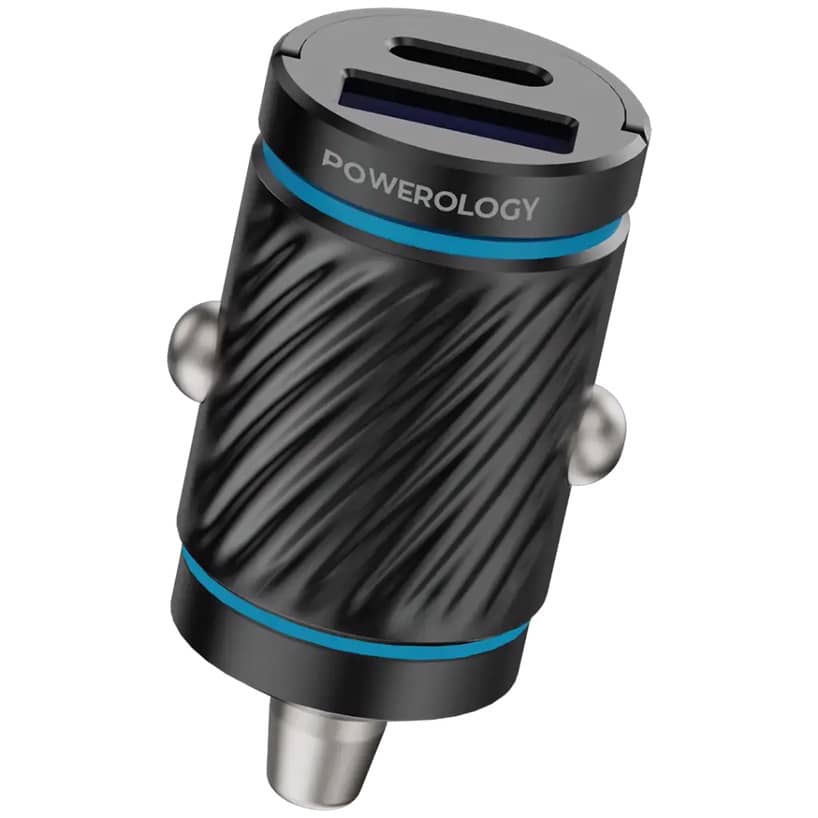 شارژر فندکی پاورولوژی Powerology Pico Dual Port Car Charger
