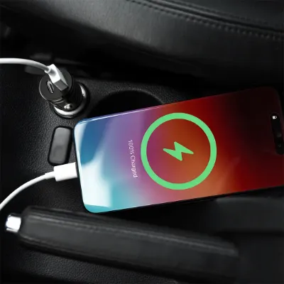 شارژر فندکی پاورولوژی Powerology Pico Dual Port Car Charger