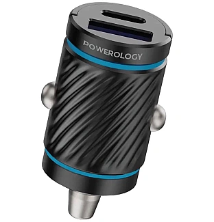 شارژر فندکی پاورولوژی Powerology Pico Dual Port Car Charger