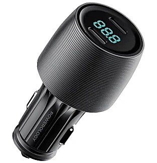 شارژر فندکی پاورولوژی Powerology Velox 66W Dual-Port Car Charger