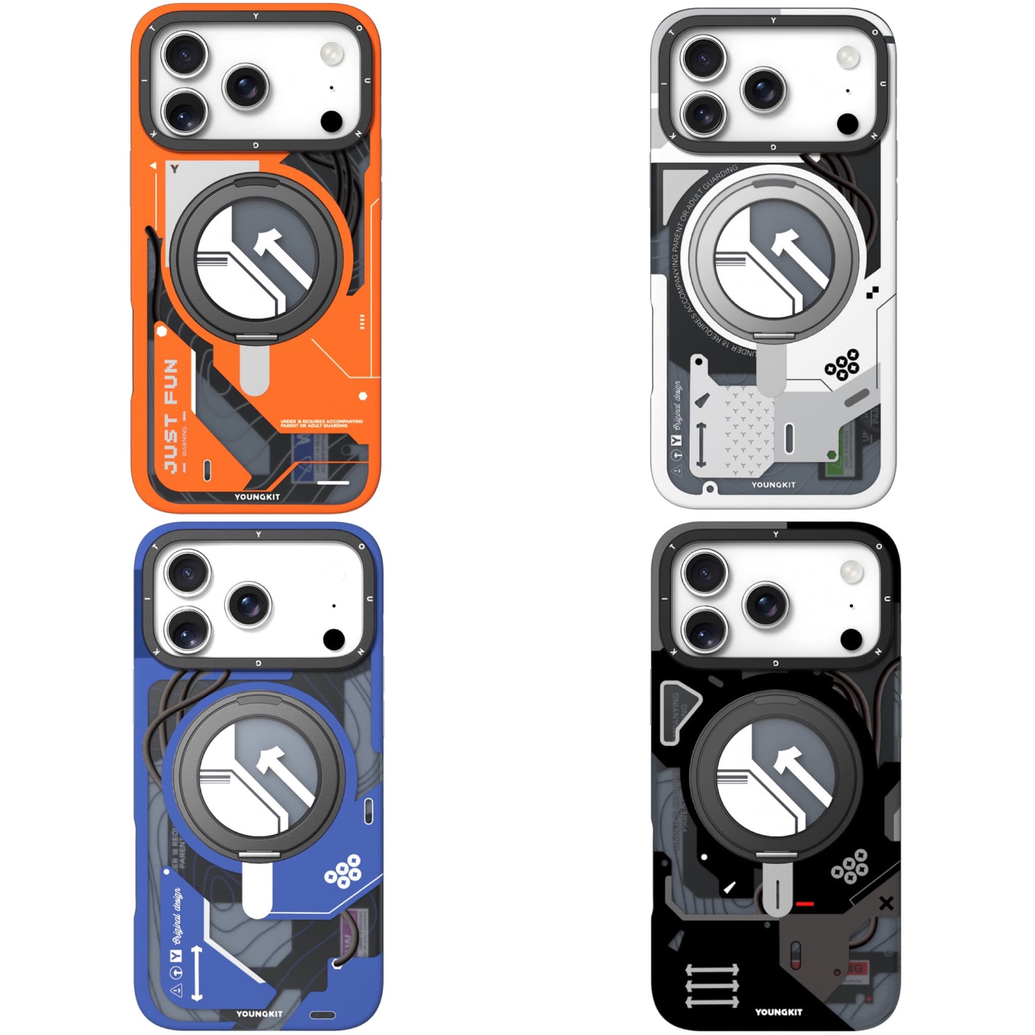 قاب Youngkit یانگ کیت Cyberpunk 360 Magsafe Stand آیفون